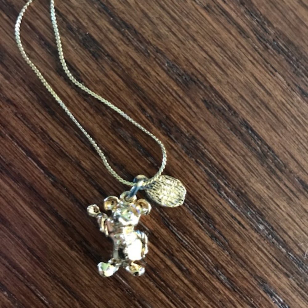 Vintage Sterling Silver Gold Plated Mickey *NWT*